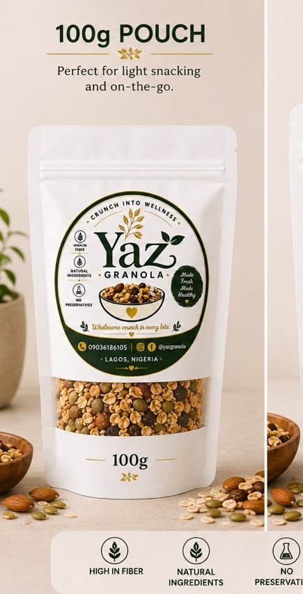 Yaz Granola 100 gram pouch