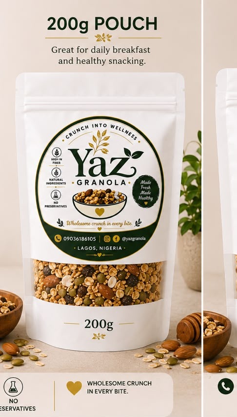 Yaz Granola 200 gram pouch