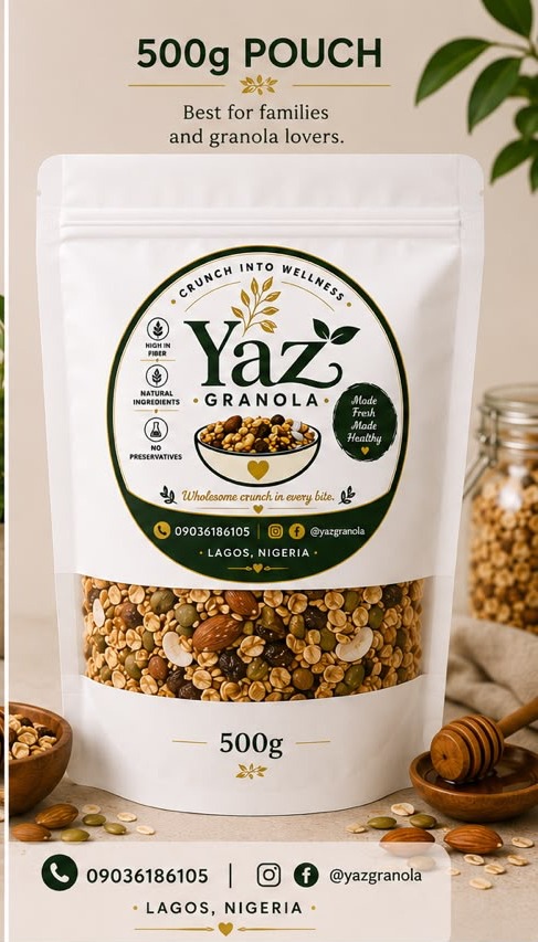 Yaz Granola 500 gram pouch
